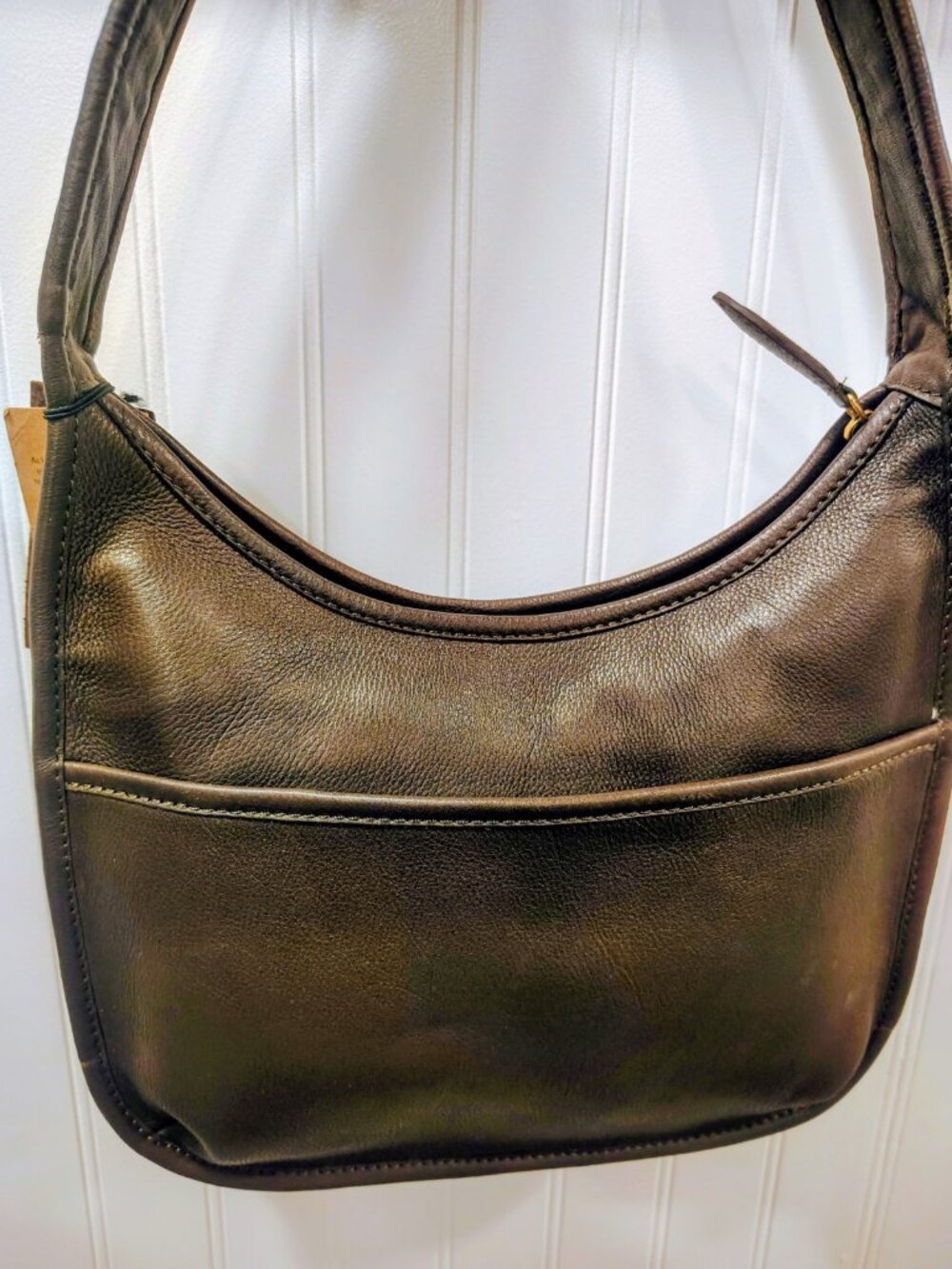 Margot New York Black Leather Hobo Bag With Cowhide NWT, $178 - Picture 5 of 16